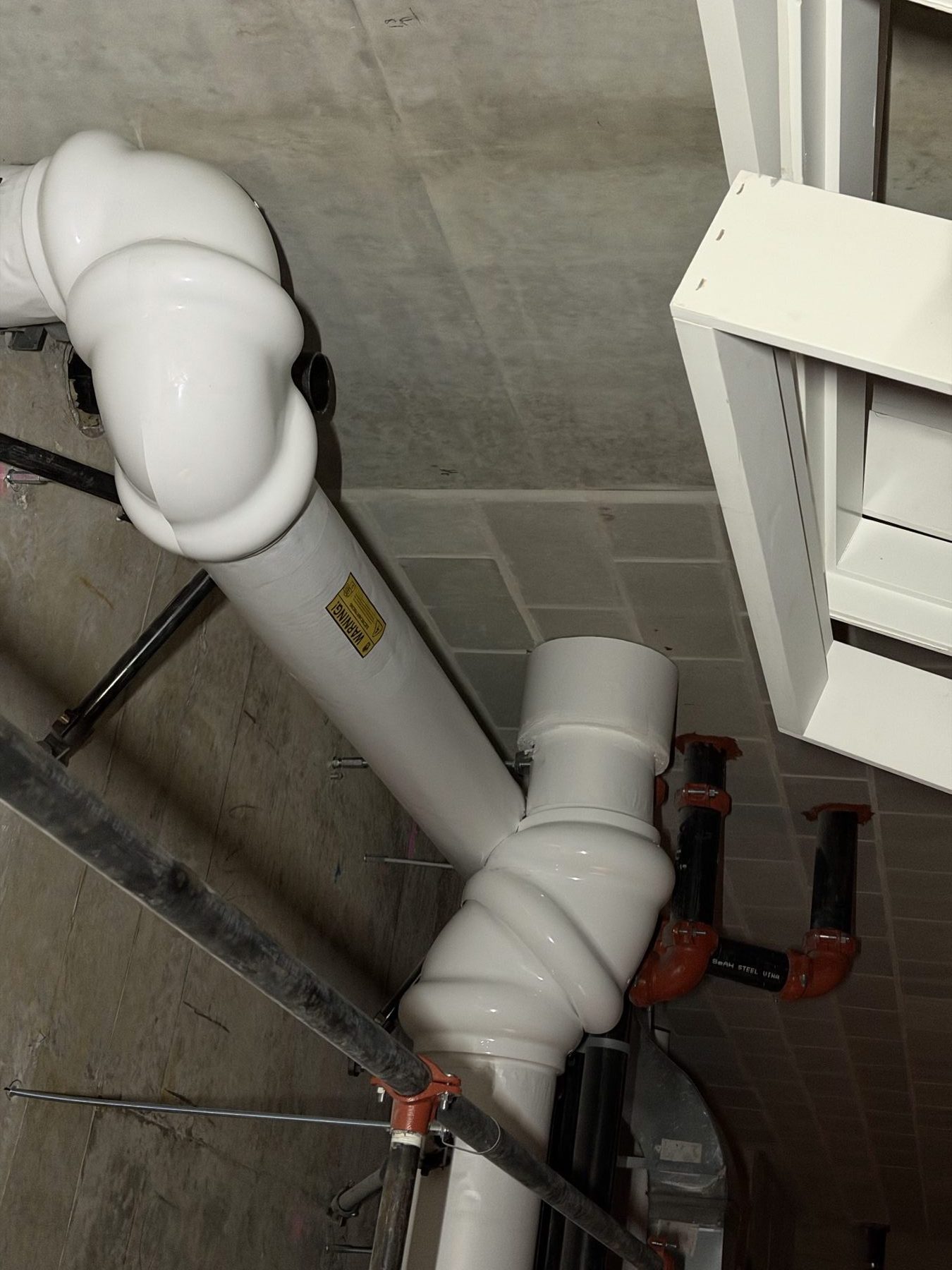 Parkade piping